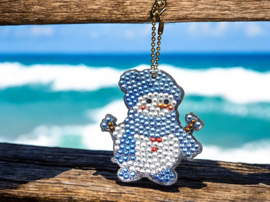 Happy Snowman Keychain