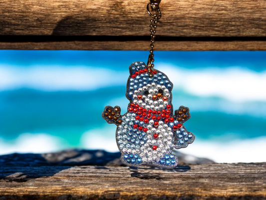 Hooray Snowman Keychain