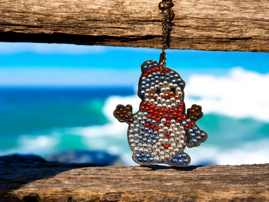 Hooray Snowman Keychain