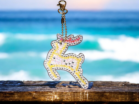 Leaping Deer Keychain