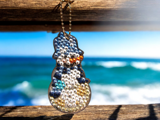 Old Mister Snowman Keychain