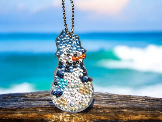 Old Mister Snowman Keychain