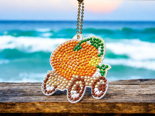 Pumpkin Carraige Keychain