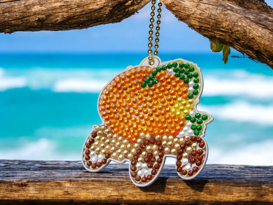 Pumpkin Carraige Keychain