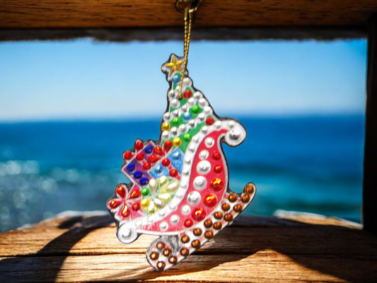 Sled w/Xmas Presents Keychain