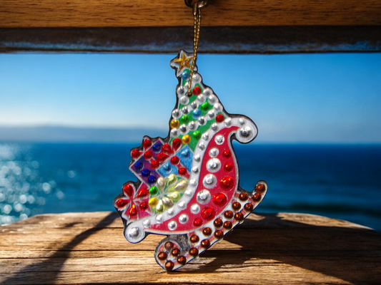 Sled w/Xmas Presents Keychain