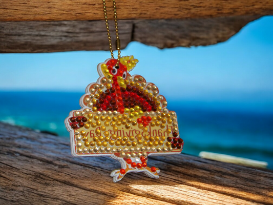 Turkey Thanksgiving Sign Keychain