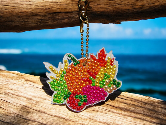 Pumpkin w/Veggies Keychain