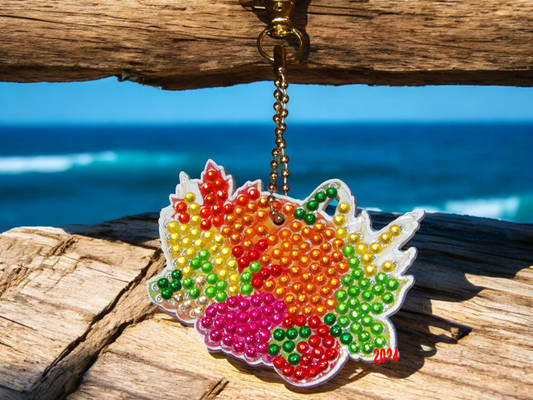 Pumpkin w/Veggies Keychain